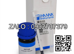 Thuốc thử của máy đo độ kiềm bể nuôi nước mặn Hanna HI772, model Hanna HI772-26 (25 lần)
