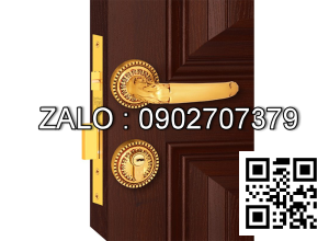 Khóa cửa tay ốp rời (Đồng) 04089