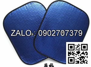 Bộ 2 tấm chắn nắng tròn xốp dày dặn cho xe ô tô - có núm hút cố định