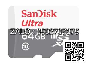 Thẻ Nhớ MicroSD Sandisk 64G - 100Mb/S Class 10 Box Chính Hãng FPT