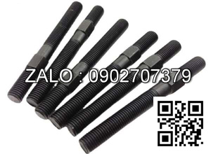 Bulong 2 đầu ren M24x140mm ( Thép đen )
