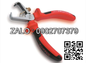 Kìm tuốt dây điện cao cấp VDE cách điện
1000V TOPTUL 6