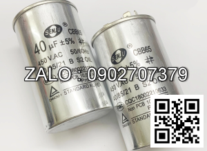 u dien hinh tru 40µF ±5% 400VAC 50/60HZ