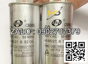 Tu dien (Capacitor) 50 µF ±5% 350/370V-50/60Hz