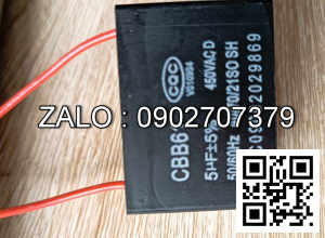 Tu dien 5MF ±5%, 450VAC, 50/60Hz, -25 ~ +70°C, NSX: SH-CAP