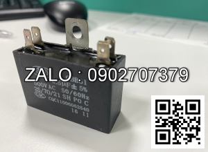 Tu dien CBB61, 3.5µF ± 5%, 440-450VAC Tu dien CBB61, 3.5µF ± 5%, 440-450VAC, 50/60HZ, NSX: Mascotop