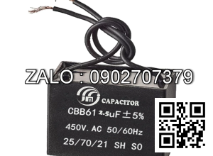 Tu dien (Capacitor) 2.5µF-U, 400W V.AC
