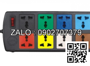 Ổ cắm kéo dài 8 lỗ