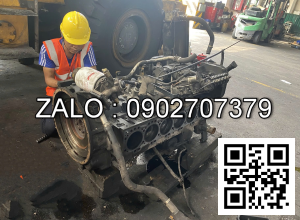 Xe nâng Vân Thiên Hùng sửa chữa xe đầu kéo tại công ty online 0902707379