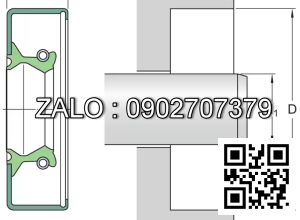 Phốt chắn dầu 30X42X6 HMSA10 RG