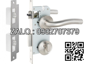 Khóa cửa phân thể Vickini 37106.101 SSS inox mờ ruột chốt