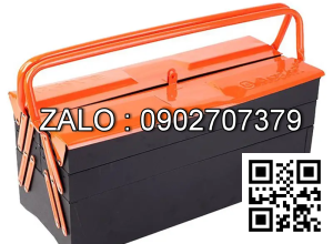 Thùng đồ nghề bằng sắt 2 ngăn Asaki 500x200x180mm AK-9956