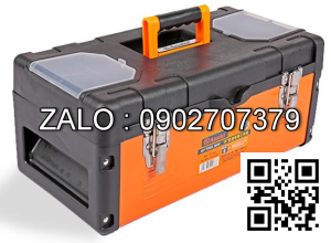 Thùng đồ nghề bằng nhựa đáy sắt Asaki 450x230x200mm AK-9966