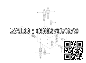 Đế van chia nhớt HYUNDAI 250D-7E 35HV-05000