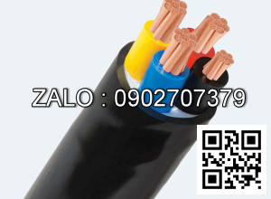 Cáp điện lực hạ thế (4 lõi, ruột đồng, cách điện PVC, vỏ PVC) CVV-4x6 (4x7/1.04) --300/500V