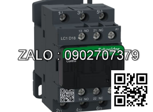 Contactor Schneider LC1D18B7 18A 1NO+1NC 7.5kW 24VAC