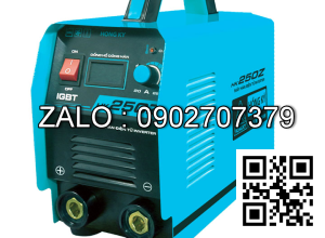 Máy hàn que Inverter 250 Ampe - 220V HK250Z ( Phụ kiện gồm: 2 cọc nối dài , không dây hàn ) ( Có đồng hồ hiển thị )
