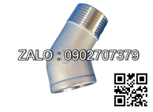 co lơi 45 ren trong Inox 304 1/4