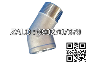 co lơi 45 ren trong Inox 304 DN25