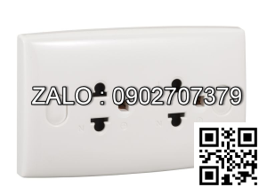 Bộ ổ cắm đôi 3 chấu Clipsal / Schneider E25R_WE