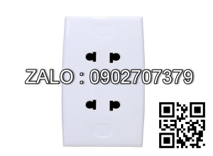 Bộ ổ cắm đôi 2 chấu Clipsal / Schneider E426UST2CB_G19
