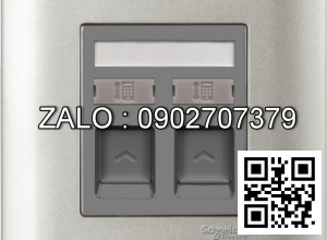 Bộ 2 ổ cắm điện thoại Clipsal / Schneider E8432RJS4_SA_G19