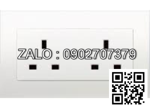 Bộ 2 ổ cắm 3 chấu Clipsal / Schneider KBT426_WE