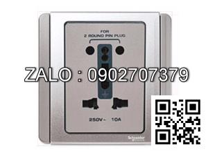 Bộ ổ cắm Schuko Clipsal / Schneider E3426_16SS_WW