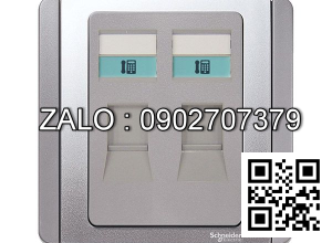 Bộ 2 ổ cắm điện thoại Clipsal / Schneider E3032RJ_GS_G19