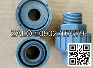 Rắc co nhựa ren ngoài 90