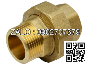 Rắc co thau 2 ren ngoài 140