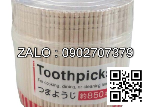 Hộp 850 tăm tre cao cấp (Kiện 20 cái)