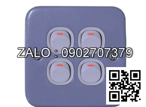 Bộ 4 công tắc 1 chiều Clipsal / Schneider ESM34_1_2AR