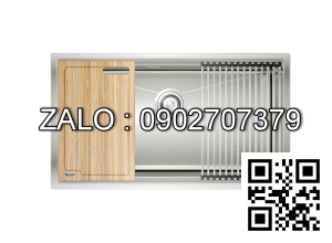 Chậu rửa bát 1 hố, hạ bậc KONOX Workstation Sink-Undermount Sink KN8046SU (Full phụ kiện)