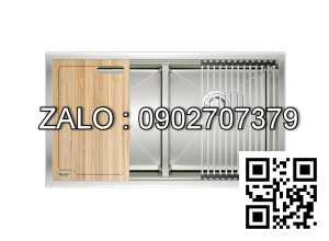 Chậu rửa bát 2 hố, hạ bậc KONOX Workstation Sink-Undermount Sink KN8046DUB