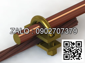 Kẹp U cáp 70x185 & cọc tiếp đất 14.2mm cho HT nối đất KUCC142182