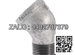 Co ren 45° ( co lơi ) BSPT - INOX 304 DN8