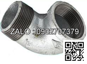 Co điếu ren BSPT - mạ kẽm DN50