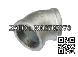 Co ren 45° ( co lơi ) BSPT - mạ kẽm DN40