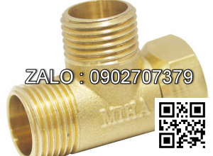 Tê Đồng Ren Ngoài 1 Đai Ốc Mạ Niken MIHA 1/2