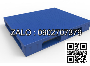 Pallet nhựa 1000x1000x130mm mặt phẳng
