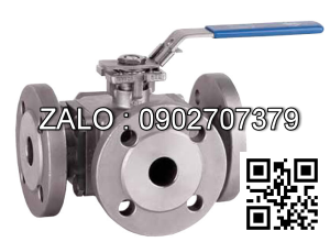 Van bi inox mặt bích tay gạt