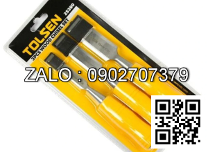 Bộ đục gỗ cán nhựa thép Cr-V Tolsen 25380 (3 chi tiết/bộ)