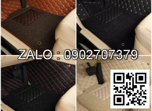 Thảm lót sàn ô tô da Carbon ( Toyota Landcruise Prado )