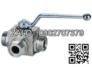 Van khóa tay gạt 3 ngã KHB3K-NPT1 1/4