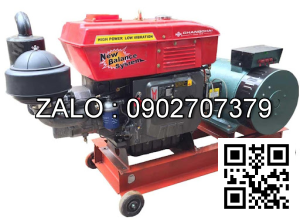 Máy phát điện đầu nổ D12/7,5kw/220V mát nước