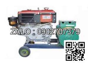 Máy phát điện đầu nổ D15/7,5kw/220V đề nổ/mát gió