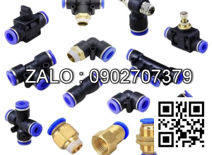 Đầu nối nhanh chạc 3 dùng hơi , đuôi ren trong 13mm