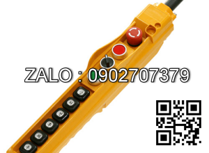 tay bấm điều khiển palang, tời điện loại 6 nút nhấn