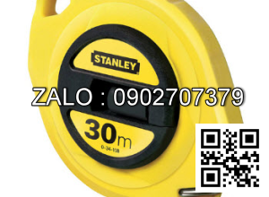 Thước dây Thép Stanley 30mx9.5mm vỏ nhựa
nền vàng 34-108N